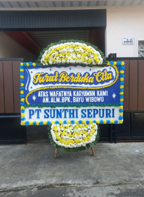 Papan Bunga Duka di Salambue
